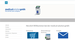 Desktop Screenshot of medical-solution.ch