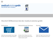 Tablet Screenshot of medical-solution.ch